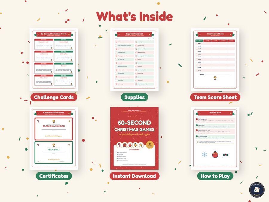 Christmas 60-Second Challenges preview