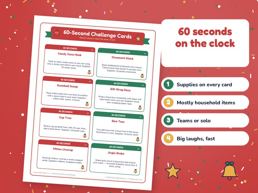 Christmas 60-Second Challenges preview