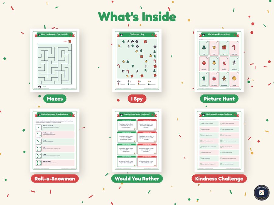 Christmas Kids Activity Pack preview