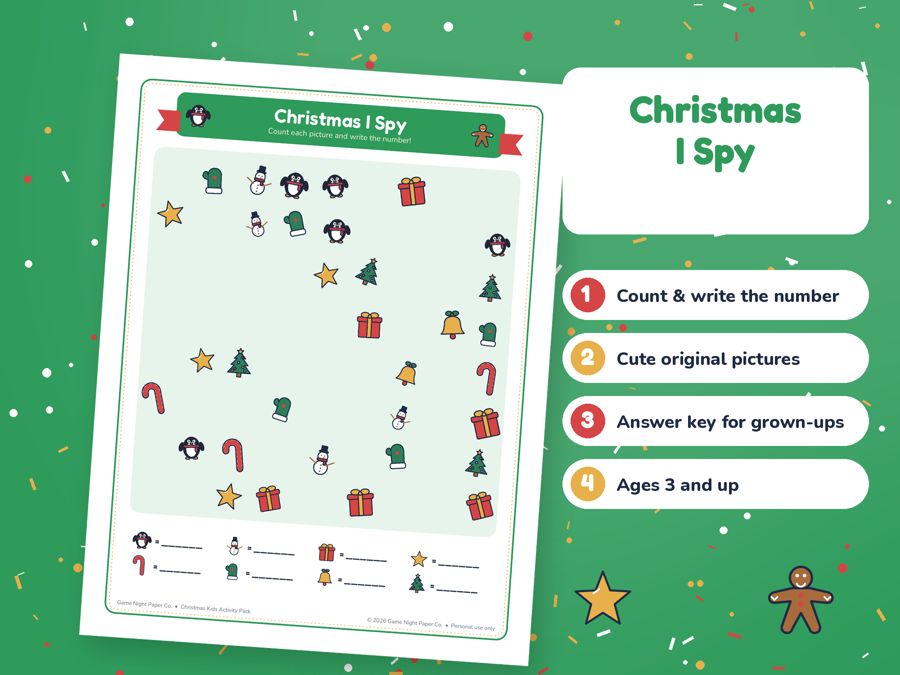 Christmas Kids Activity Pack preview