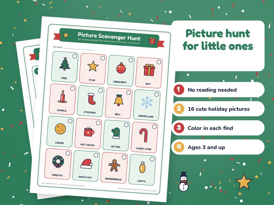 Christmas Scavenger Hunt preview