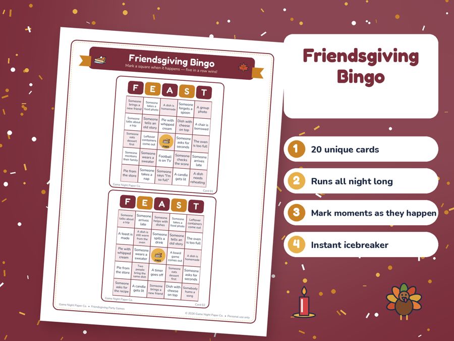 Friendsgiving Party Games preview