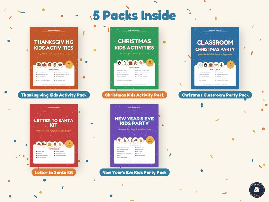Kids' Holiday Activity Bundle (5 Packs) preview