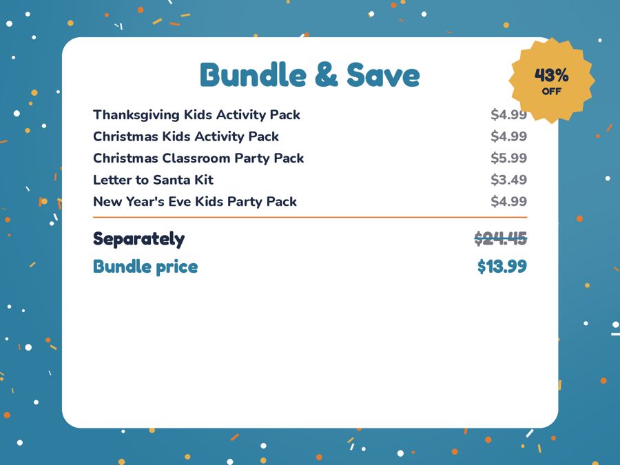 Kids' Holiday Activity Bundle (5 Packs) preview