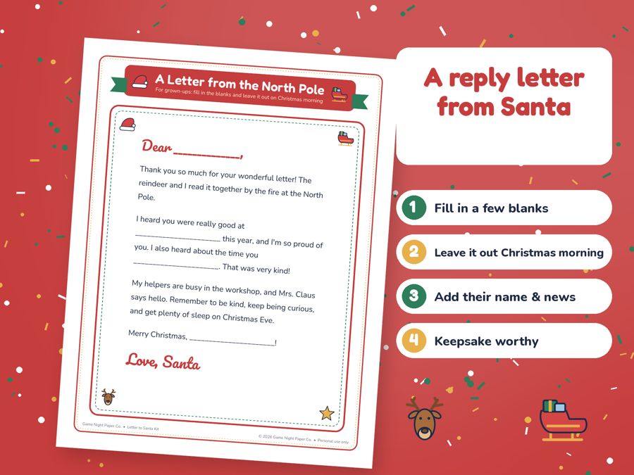 Letter to Santa Kit preview