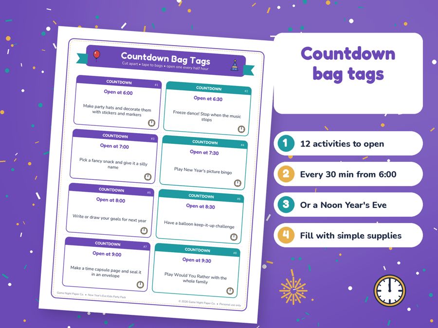 New Year's Eve Kids Party Pack preview