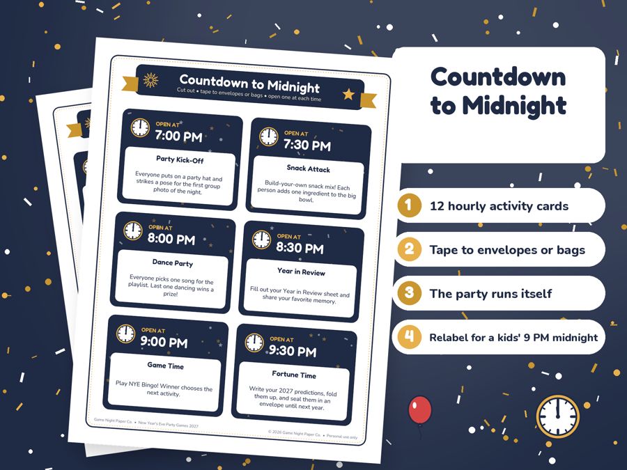 New Year's Eve Party Games 2027 preview