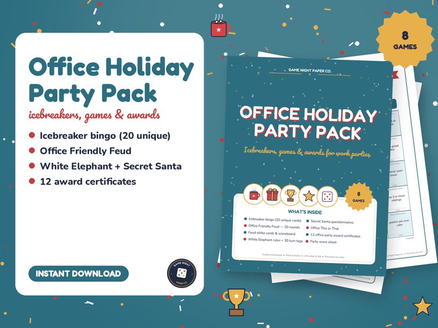 Office Holiday Party Pack printable preview