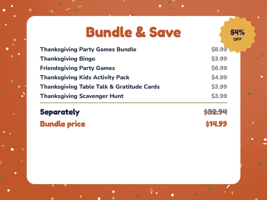 Thanksgiving Bundle (6 Packs) preview