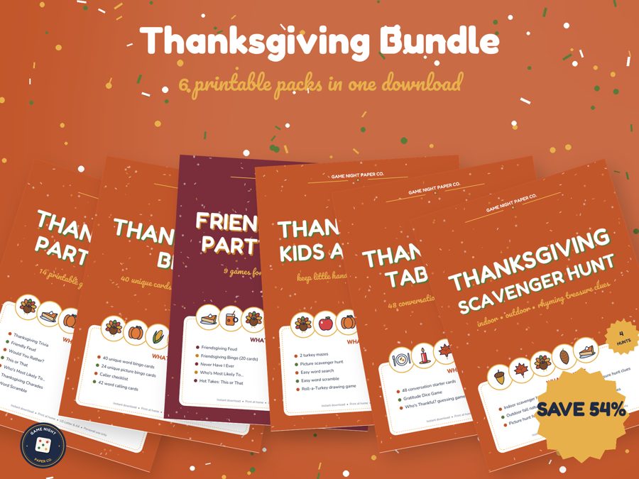 Thanksgiving Bundle (6 Packs) printable preview